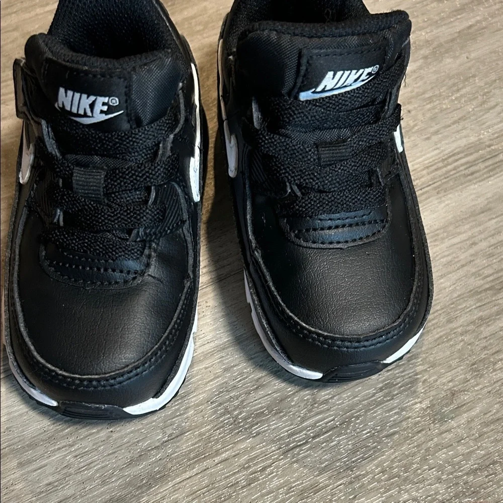 Nike Kids Black and White Swoosh Sneakers